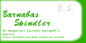 barnabas spindler business card